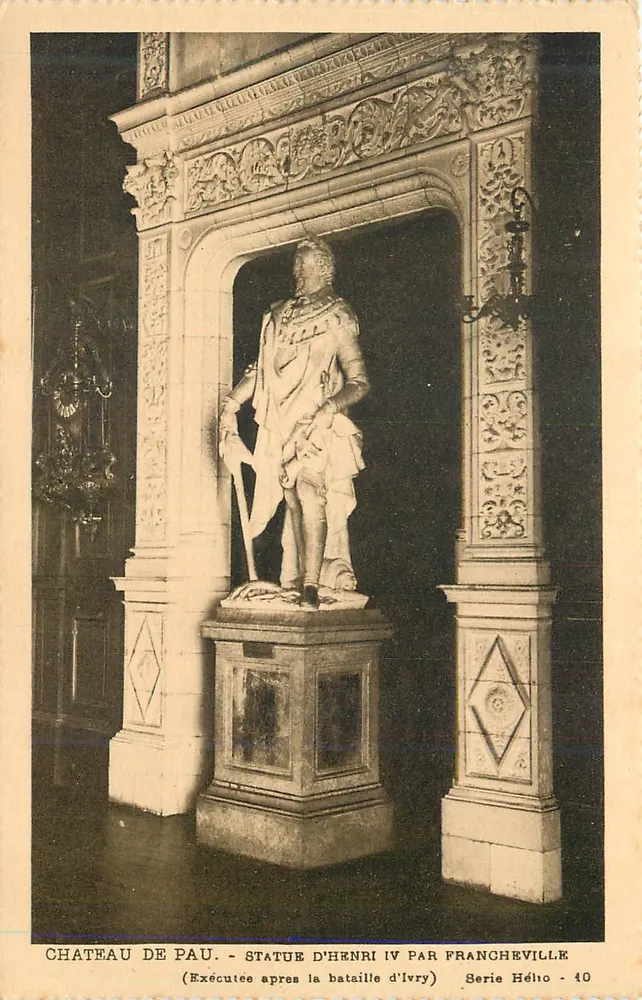 Château de Pau - Statue von Henri IV von Francheville — Serie Hélo - 40 - Vorderseite