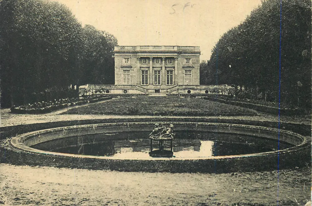 Castelo de Sceaux — vista do parque com lagoa — editor não identificado - Frente