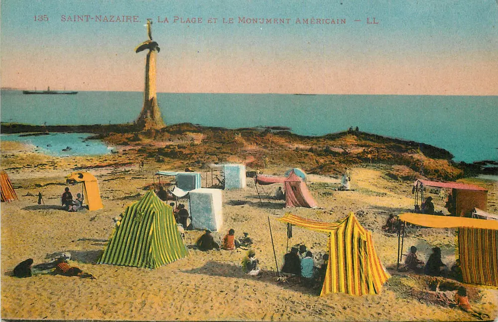 Saint-Nazaire — Die Strand und der amerikanische Denkmal — LL - Vorderseite