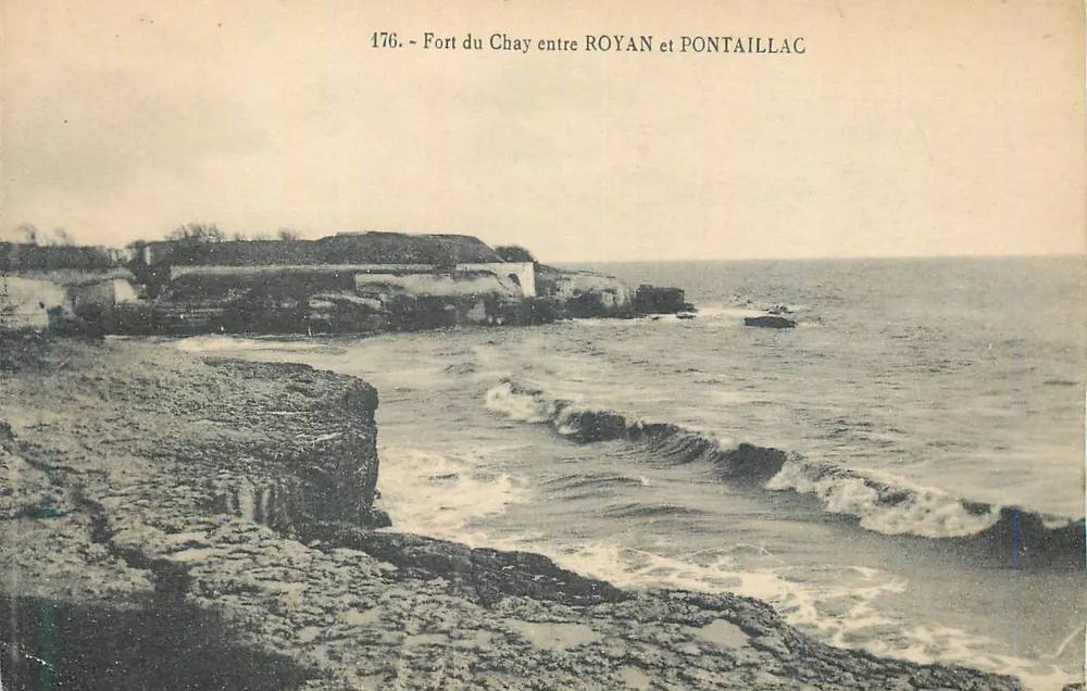 Fort du Chay zwischen Royan und Pontaillac — Küstenansicht — Serie 176 - Vorderseite