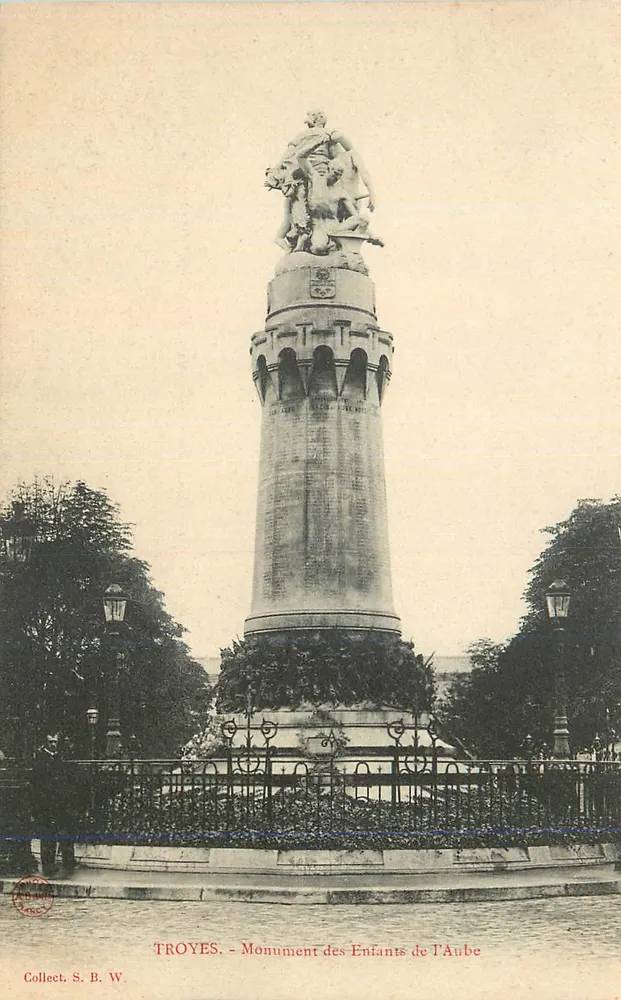 Troyes - Denkmal der Kinder der Aube — Collect. S. B. W. - Vorderseite