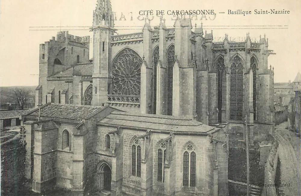Cité de Carcassonne — Basilique Saint-Nazaire - Vorderseite