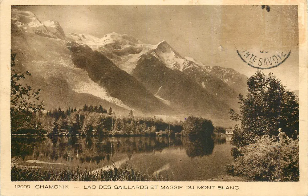 Chamonix — Lac des Gaillards und Mont Blanc Massif — Verleger 'Chamonix' n°12099 - Vorderseite