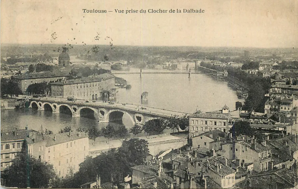 Toulouse — Ansicht vom Glockenturm der Dalbade - Vorderseite