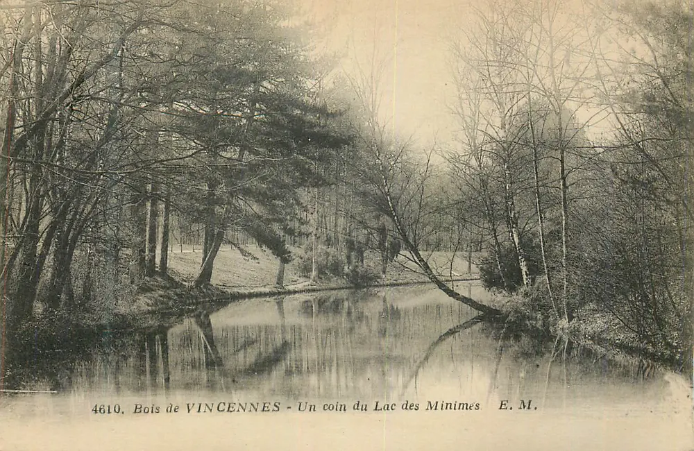 Bois de VINCENNES - Ein Eckchen des Lac des Minimes - E. M. - Vorderseite