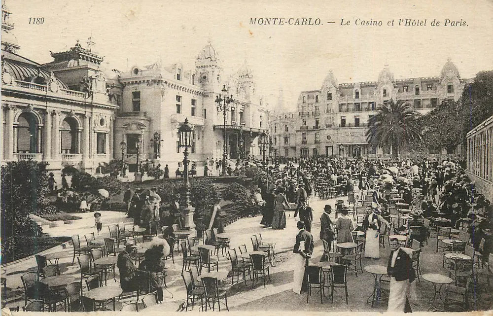 Monte-Carlo — Das Casino und das Hôtel de Paris. - Vorderseite
