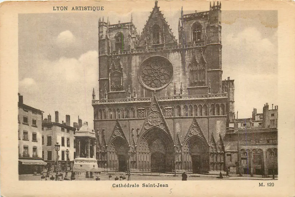 Kathedrale Saint-Jean — Lyon — Lyon Artistique, M. 120 - Vorderseite