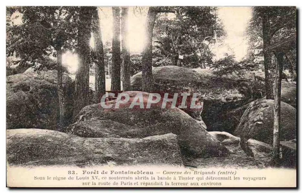 Wald von Fontainebleau — Höhle der Räuber (Eingang) — n°83 - Vorderseite