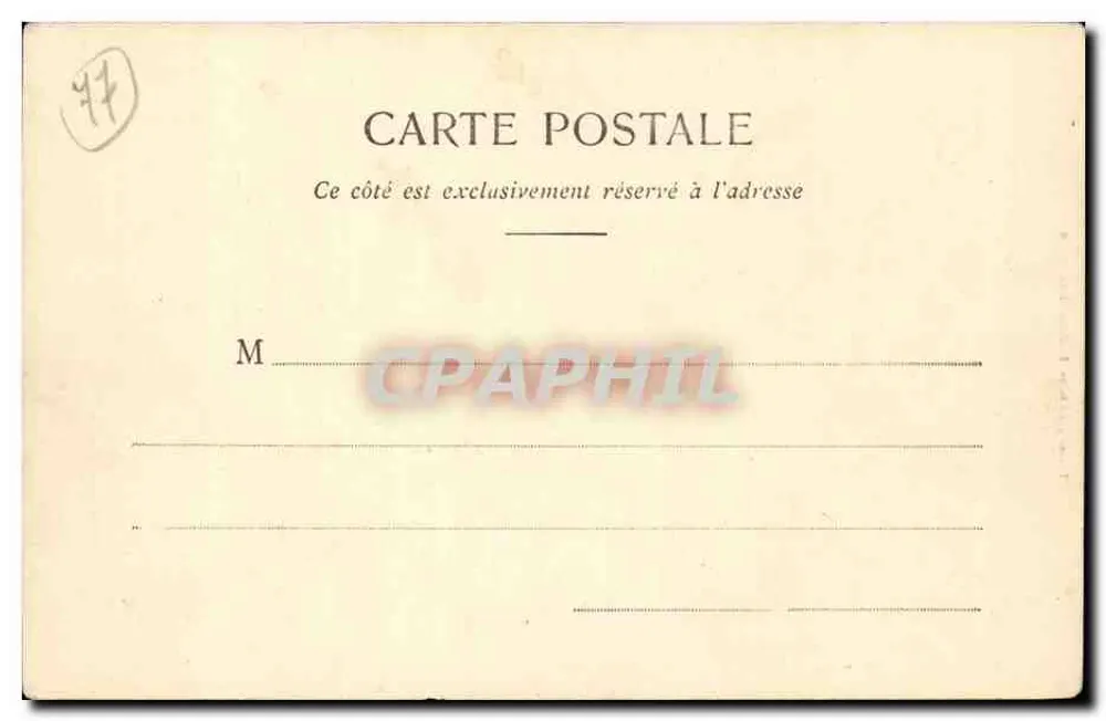 Wald von Fontainebleau — Geknüpfter Felsen — Thubaul, Verleger, Fontainebleau-Melun, Nr. 89 - Rückseite