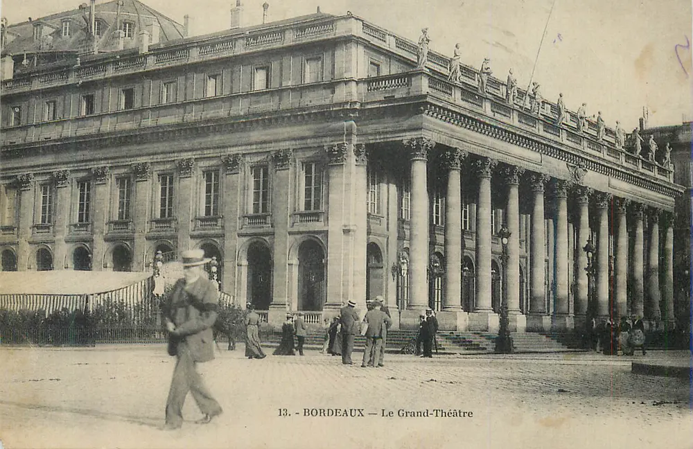 Bordeaux — O Grande Teatro — editor desconhecido, número de série 13 - Frente