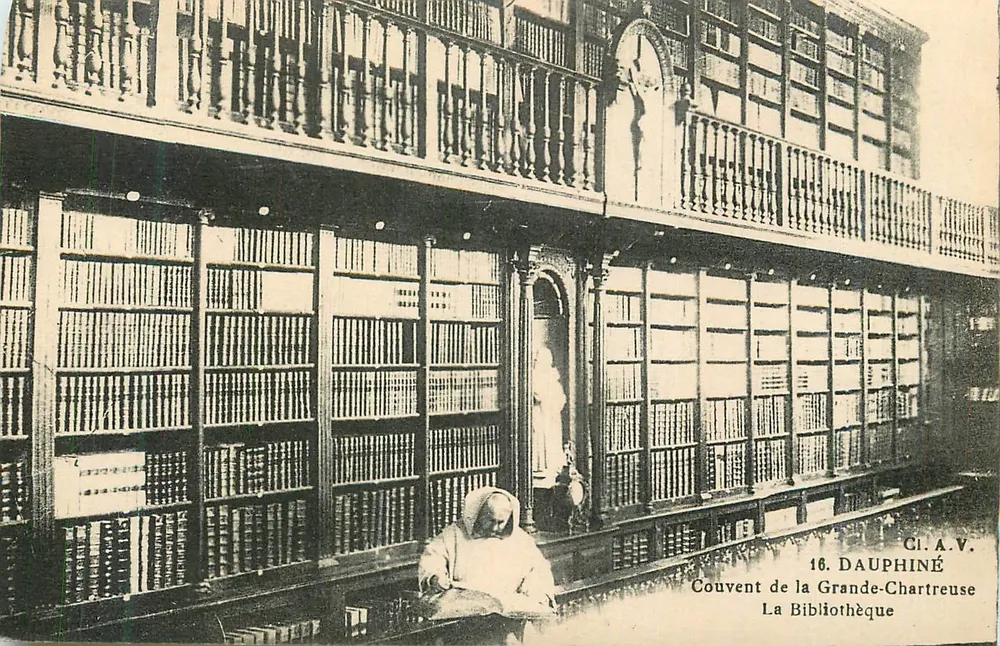 Kloster La Grande-Chartreuse — Die Bibliothek — CI.A.V. 16. DAUPHINÉ - Vorderseite