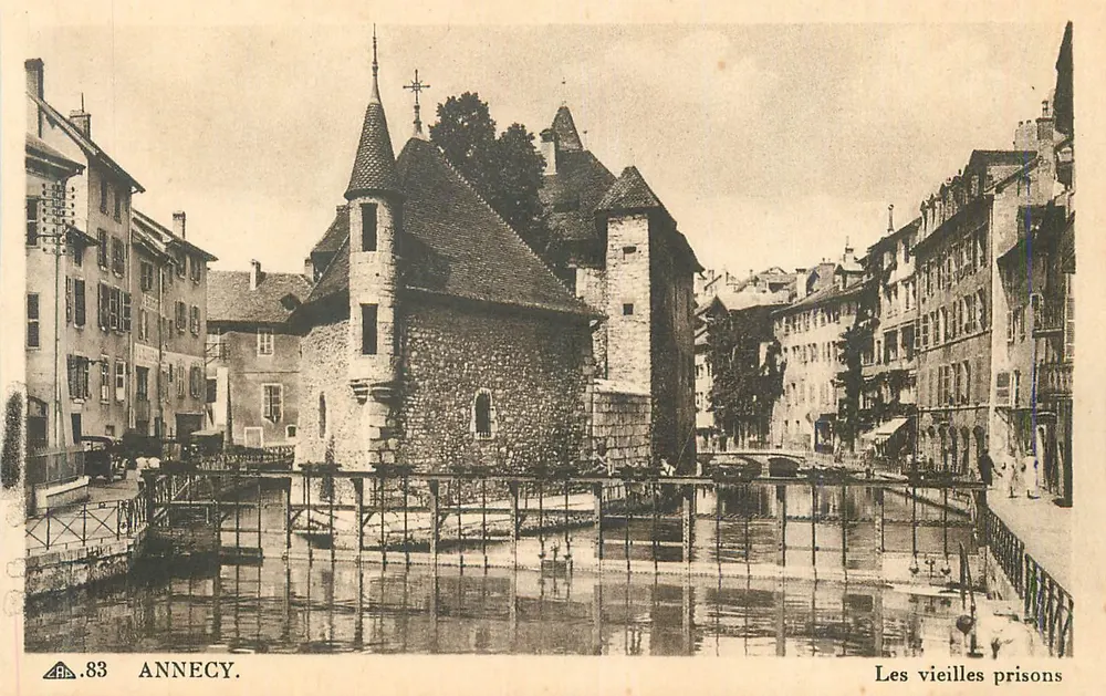 Annecy — As antigas prisões — editor A.B. n°83 - Frente