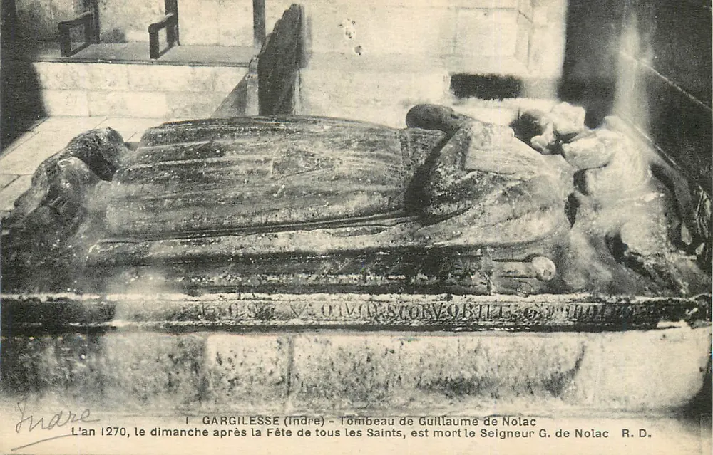 Gargilesse (Indre) — Grab von Guillaume de Nolac — R.D. - Vorderseite