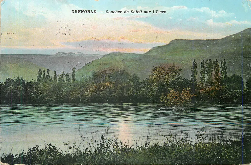 Grenoble — Pôr do Sol sobre a Isère - Frente