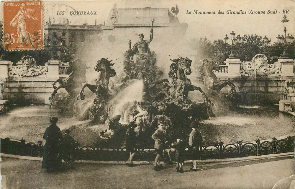 Bordeaux — Der Monument der Girondins (Südgruppe) — BR - Vorderseite