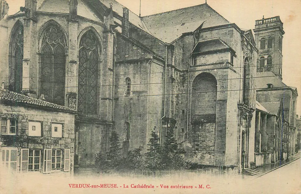 Verdun-sur-Meuse - Die Kathedrale - Außenansicht - M. C. - Vorderseite