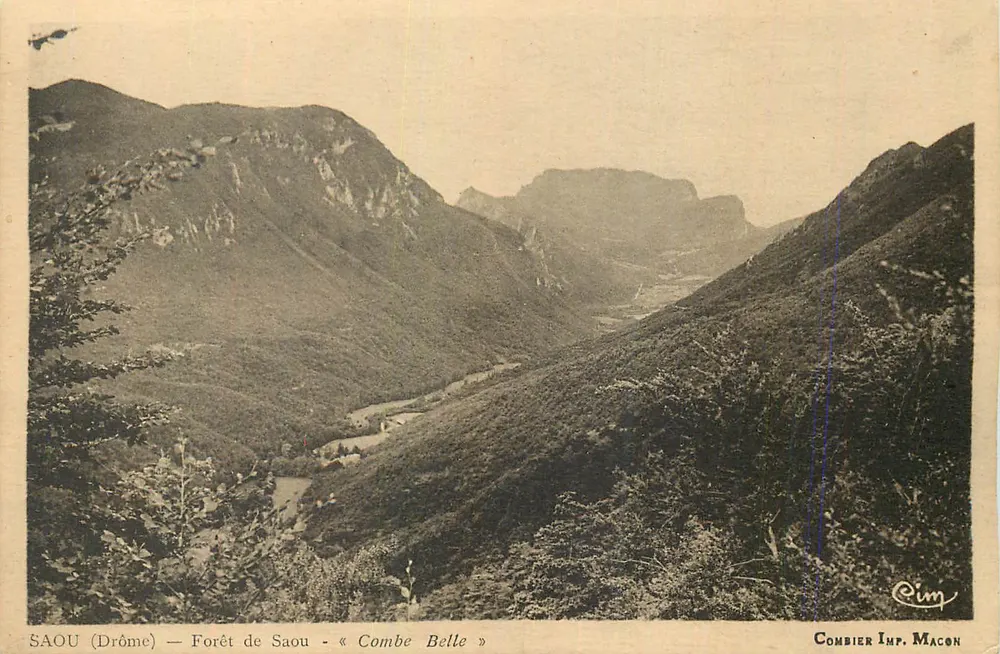 Saou (Drôme) — Wald von Saou — Combe Belle — Combier Imp. Macon - Vorderseite