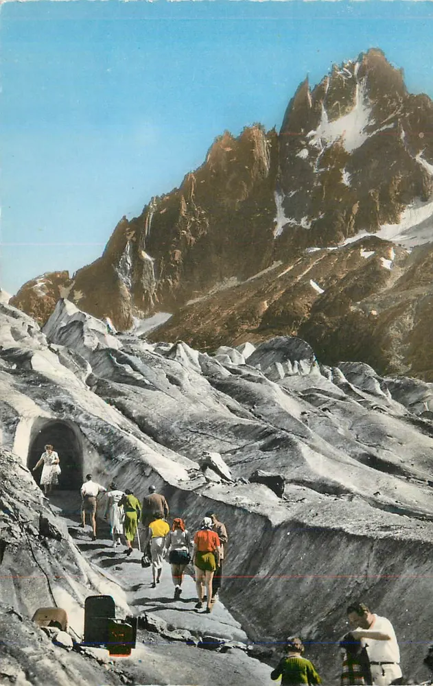 Höhle des Gletschers der Aiguille du Midi — Mont Blanc — Verlag nicht sichtbar - Vorderseite