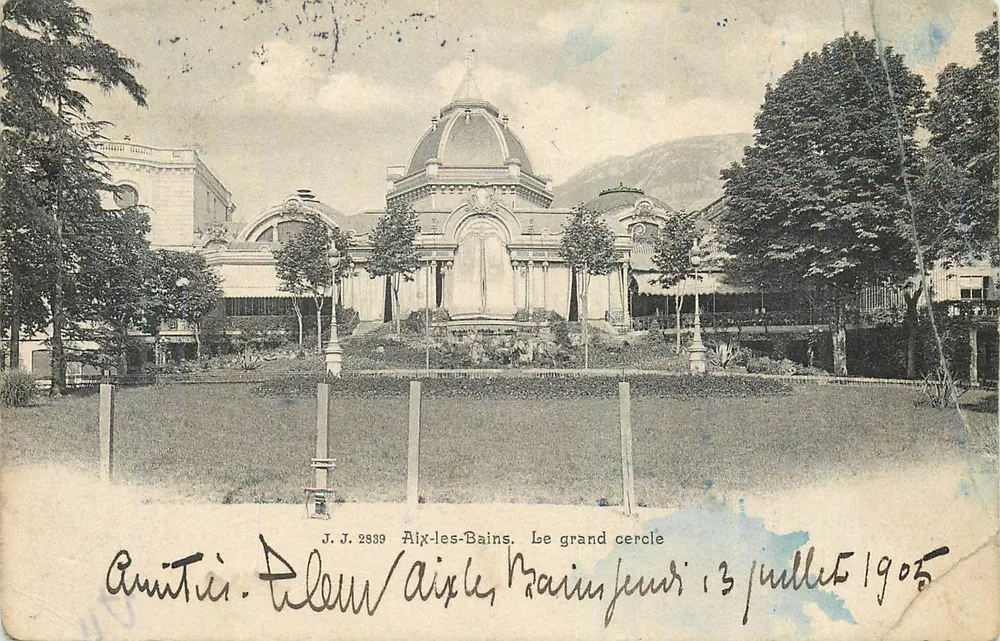 Aix-les-Bains. O grande círculo — J.J. 2939 - Frente