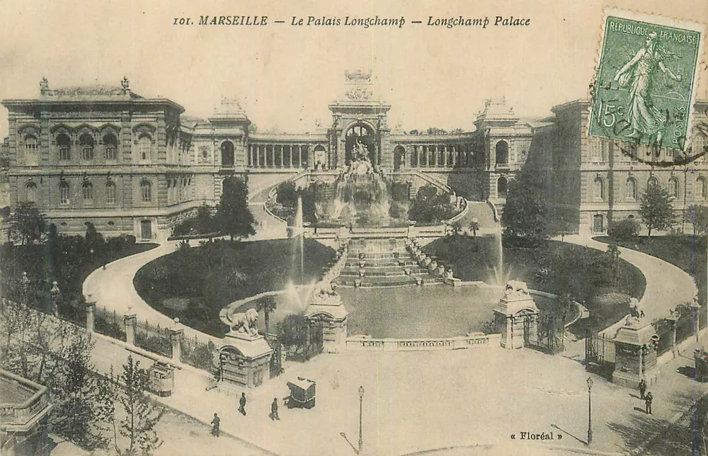 Marselha — O Palácio Longchamp — Longchamp Palace — Floréal - Frente