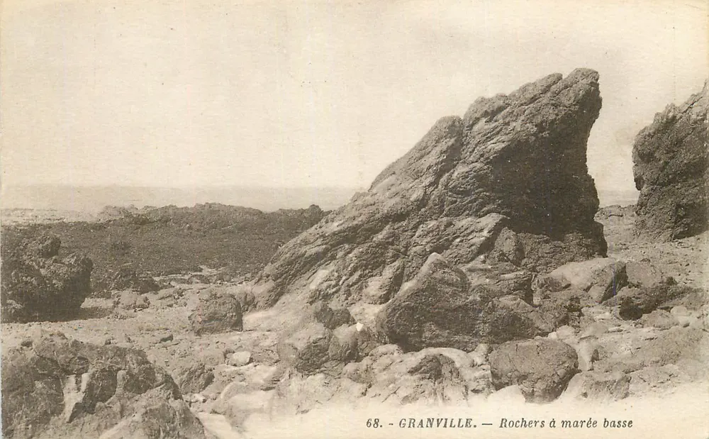 Granville — Rochas à maré baixa — série 68 - Frente