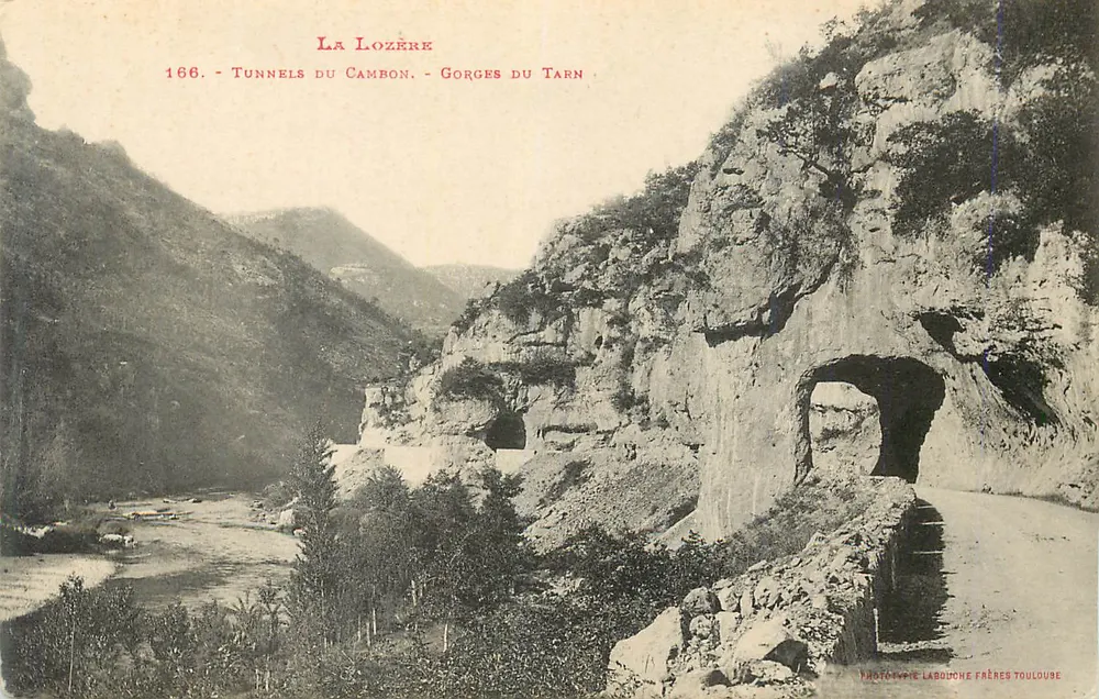 Gorges du Tarn — Tunnels du Cambon — Die Lozère — Fotografie Labouche Frères Toulouse - Vorderseite