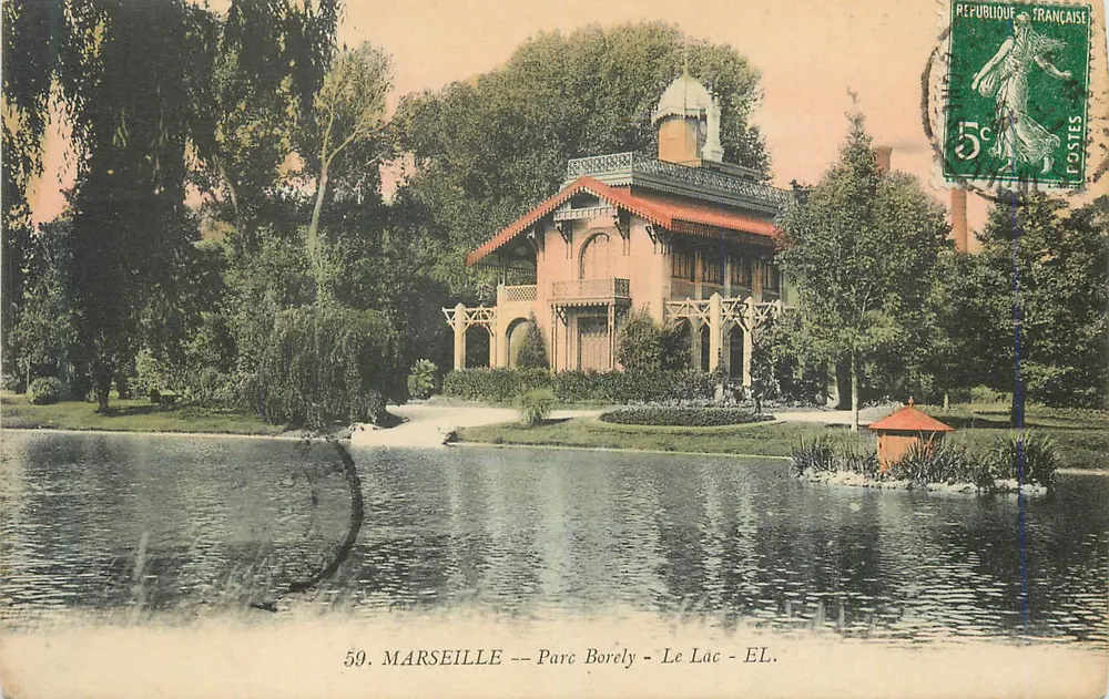 Marselha -- Parque Borely - O Lago - EL. - Frente