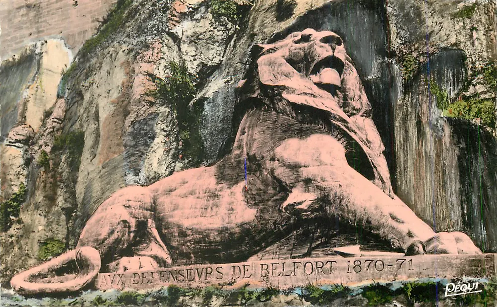 Löwe von Belfort — Denkmal für die Verteidiger von Belfort 1870-71 — Déquit - Vorderseite