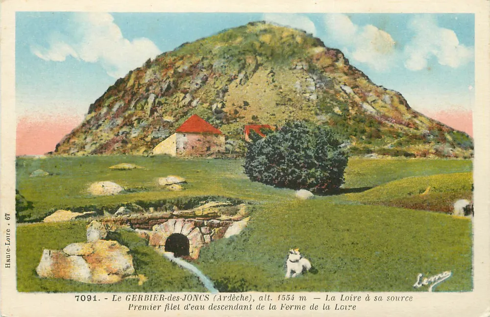 Le GERBIER-des-JONCS (Ardèche), alt. 1554 m — Die Loire an ihrer Quelle - Vorderseite