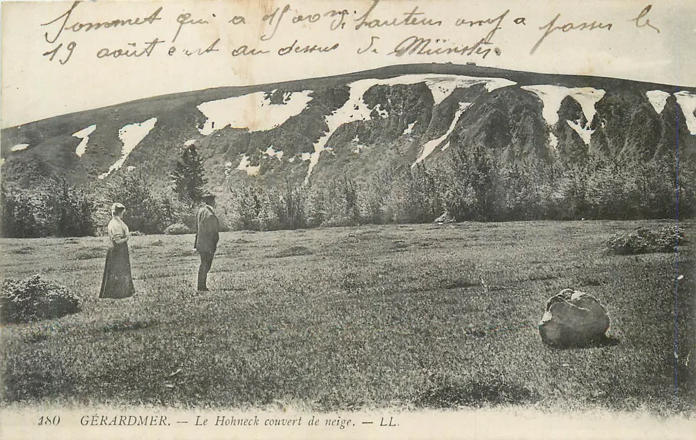 Gérardmer — O Hohneck coberto de neve — LL. — n° 180 - Frente