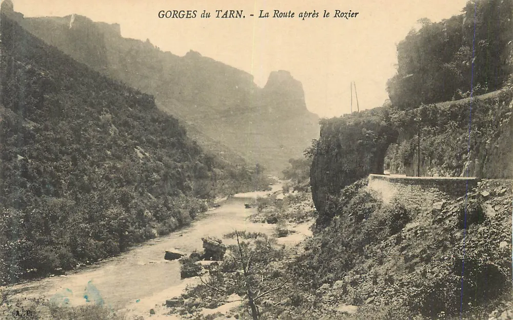 Gorges du Tarn — Die Straße nach dem Rozier - Vorderseite