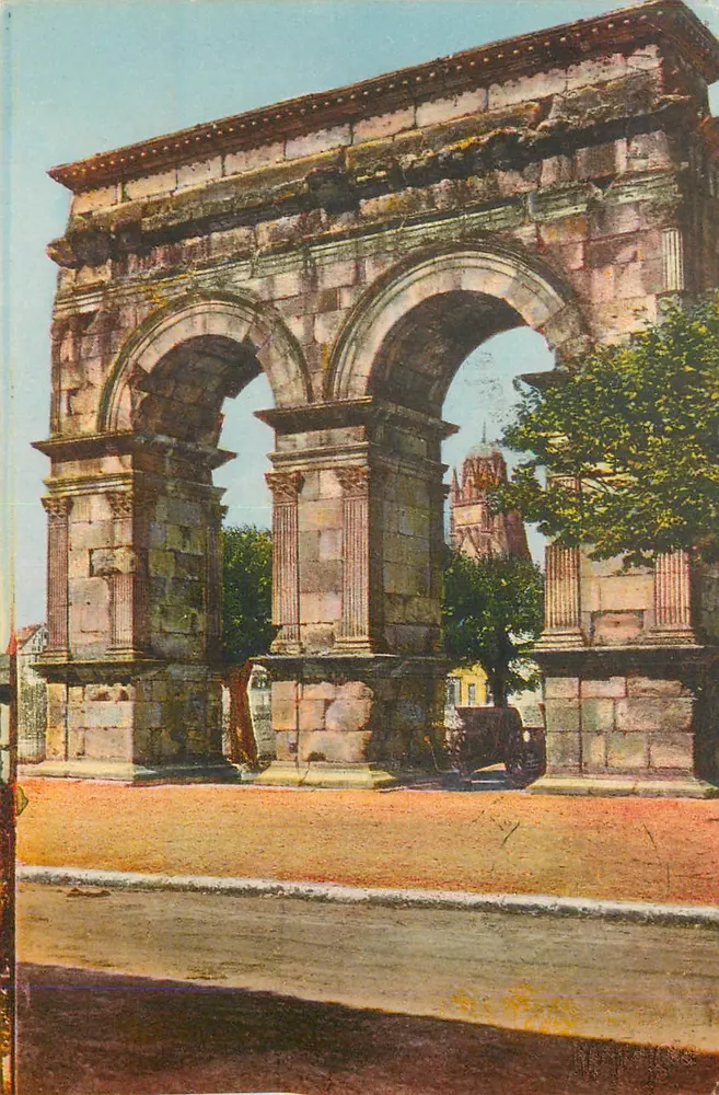 Arco do Triunfo de Bordeaux — vista histórica — editor não identificável - Frente