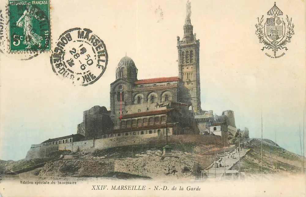 Marselha - N.-D. de la Garde — Edição especial do Santuário - Frente