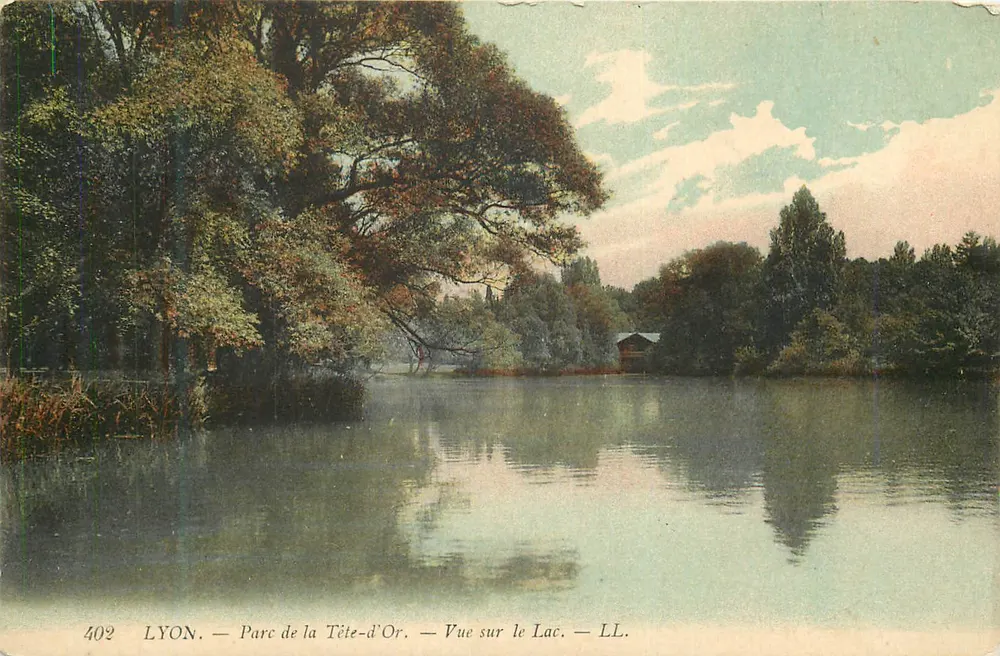 LYON — Parc de la Tête-d'Or — Blick auf den See — LL. - Vorderseite