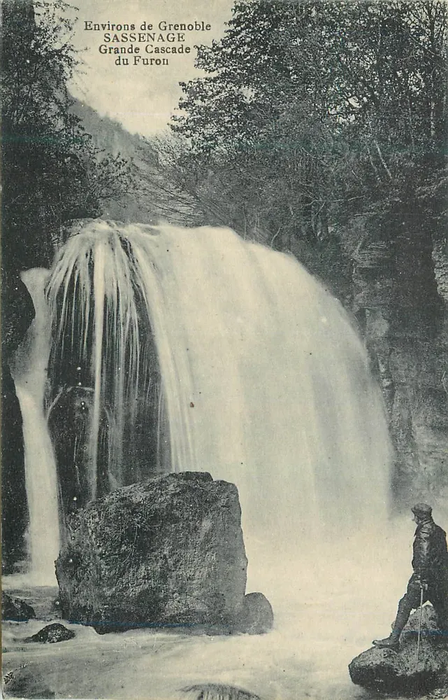 Große Wasserfall des Furon — Umgebung von Grenoble — Sassenage - Vorderseite