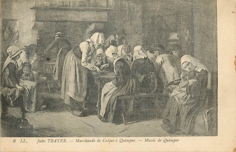 Kreppenverkäuferin in Quimper — Jules Trayer — Museum von Quimper - Vorderseite
