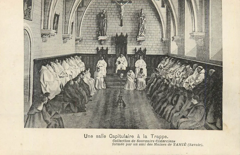 Ein Kapitelraum in La Trappe — Sammlung cisterziensischer Erinnerungen von TAMIÈ (Savoie) - Vorderseite