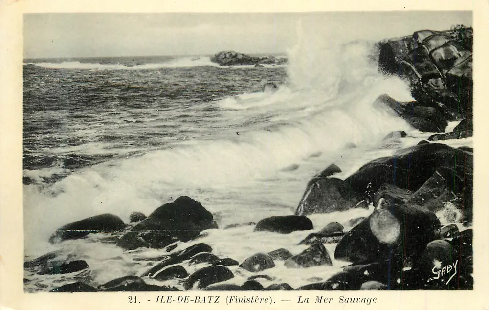 Ilha de Batz (Finistère) — O Mar Selvagem — Gaby - Frente