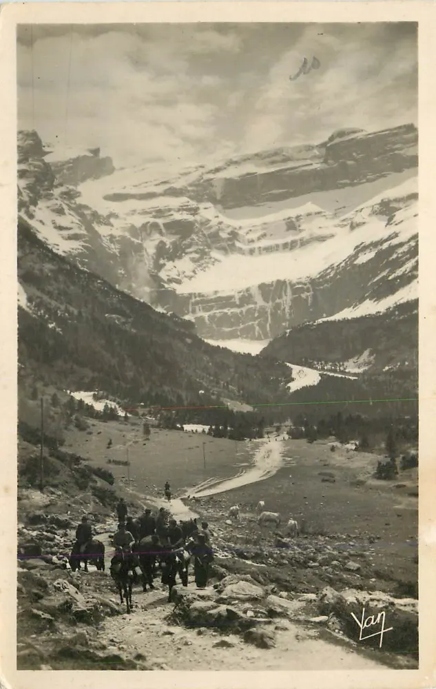 Grau Roig — Schneeverdeckte Tal mit Reitern — Yan - Vorderseite