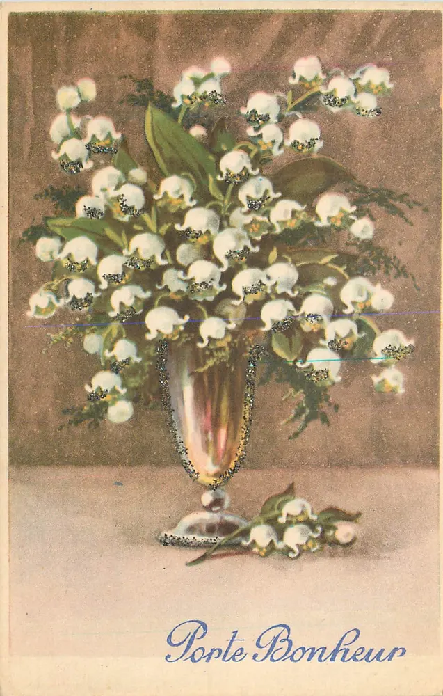 Lilas en vase — Porte Bonheur — wydawca nieznany - Awers