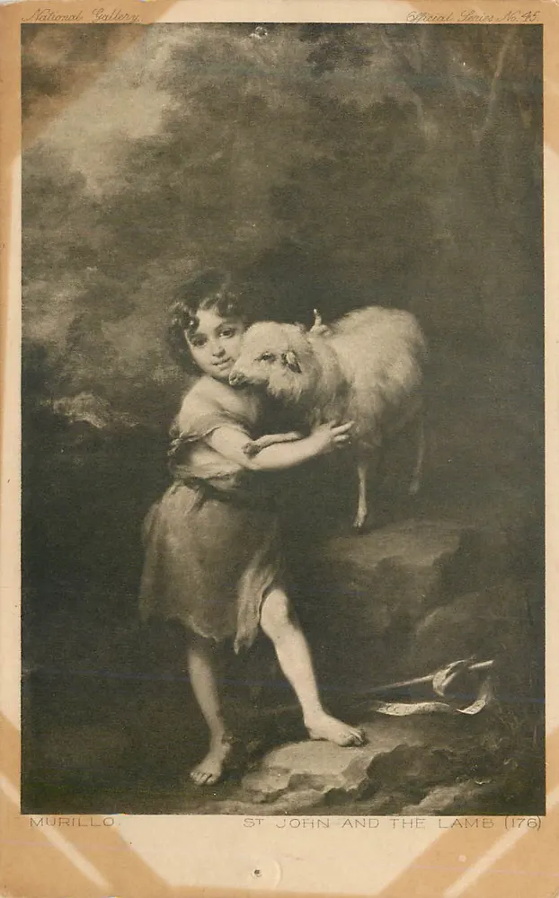 São João e o Cordeiro — Murillo — National Gallery — Official Series No. 45 - Frente
