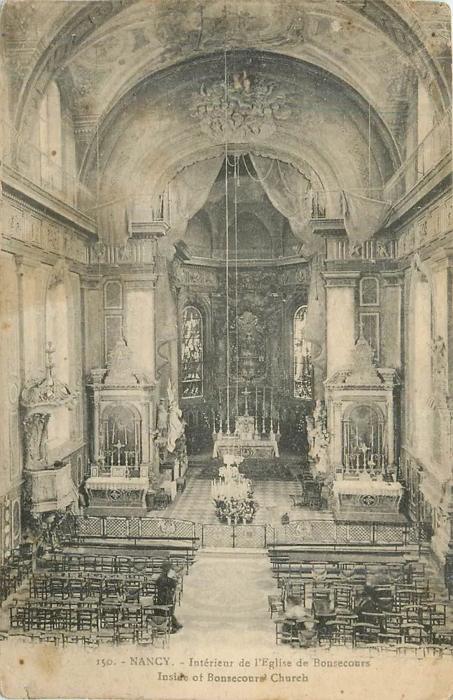 Interno della Chiesa di Bonsecours — Nancy — n° 150 - Recto