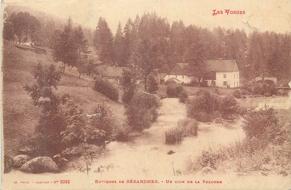 Environs de Gérardmer — Un coin de la Vologne — éditeur ad Weick - Saint-Dié, n° 9393 - Vorderseite