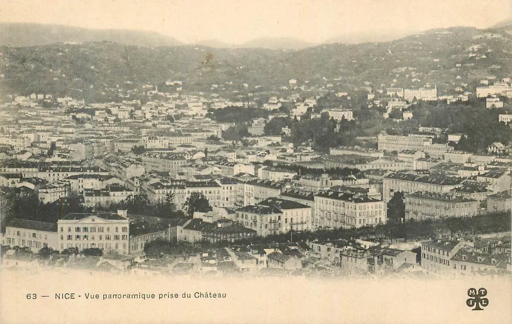 NICE — Vista panorâmica tirada do Castelo — MTIL - Frente