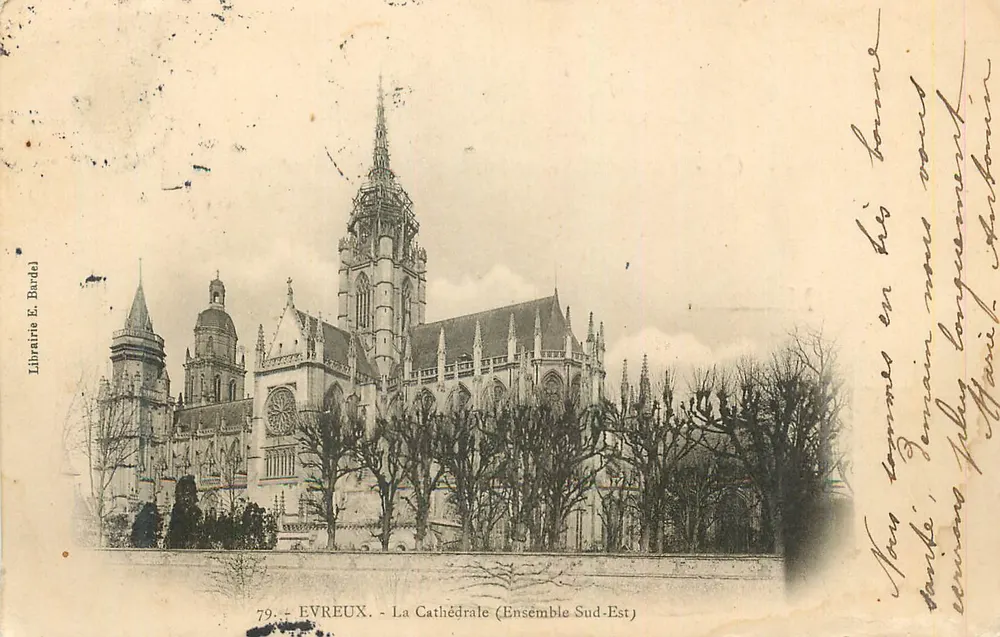 Evreux - A Catedral (Conjunto Sudeste) — Livraria E. Barde - Frente
