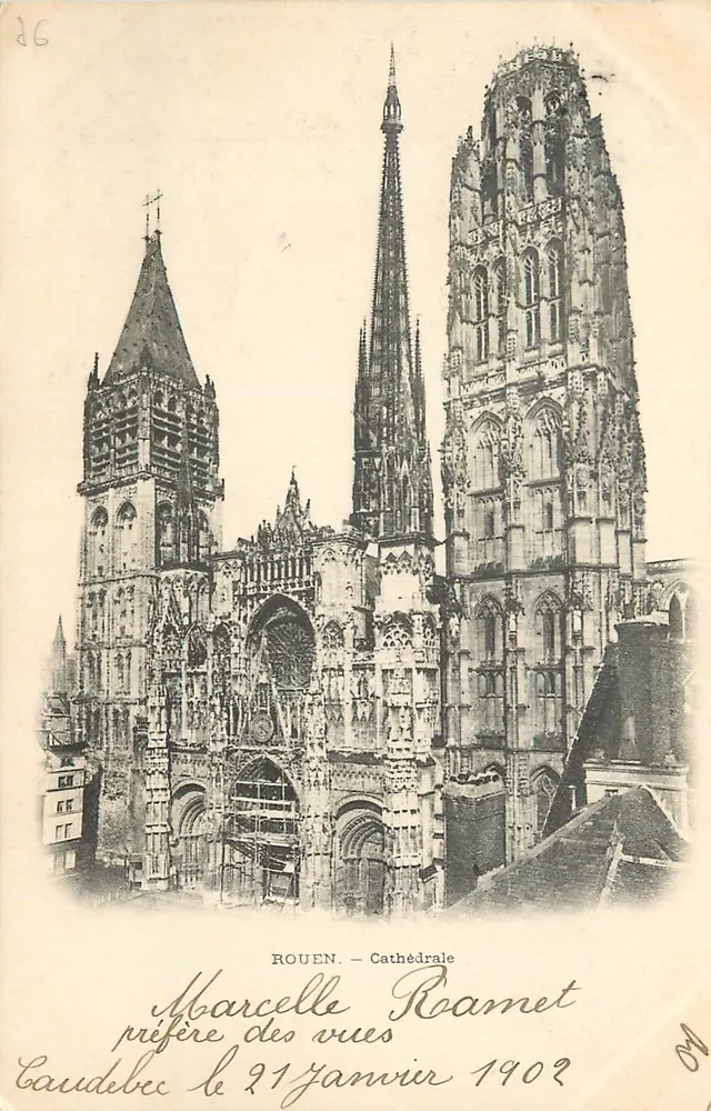 Rouen — Catedral — Marcelle Roamet prefere vistas - Frente