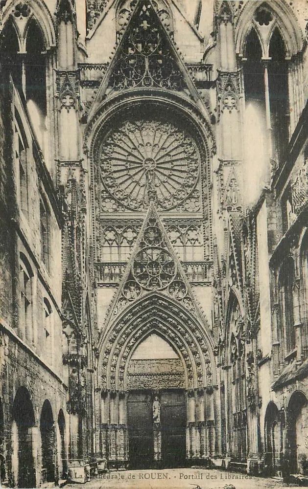 Die Kathedrale von ROUEN — Portal der Buchhändler - Vorderseite