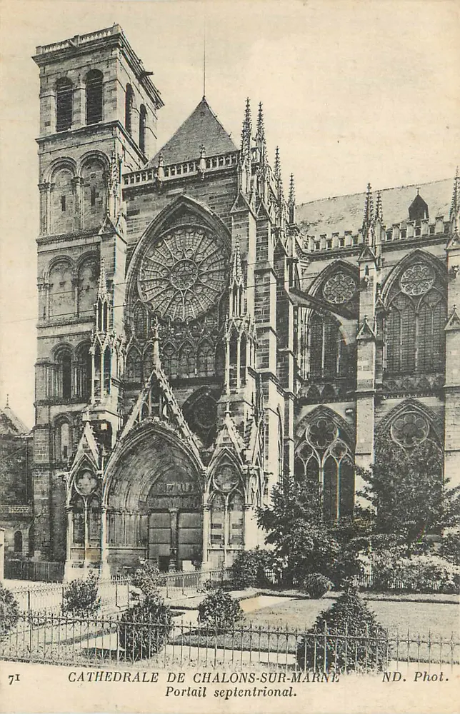 Kathedrale von Chalons-sur-Marne — Nördlicher Portal — ND. Phot. - Vorderseite
