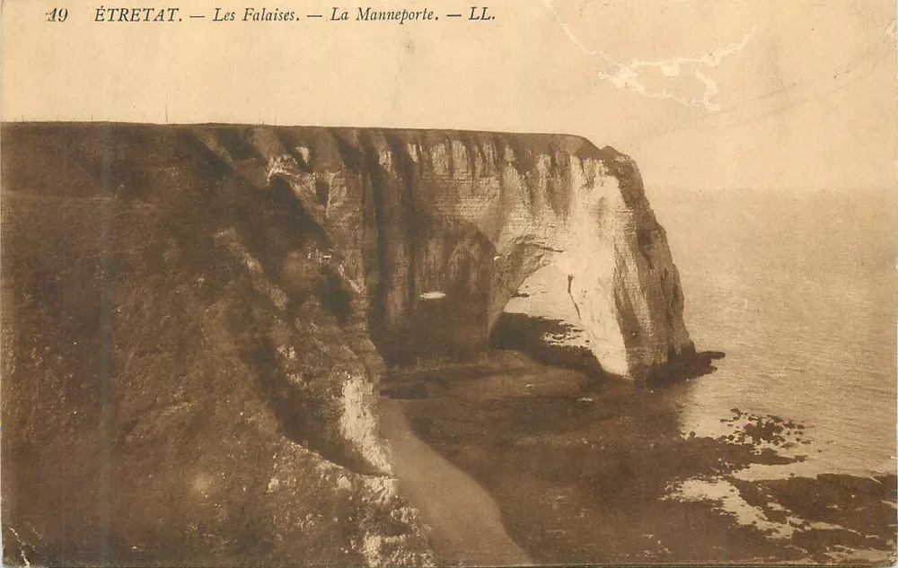 ÉTRETAT — As Falésias — A Manneporte — LL. - Frente