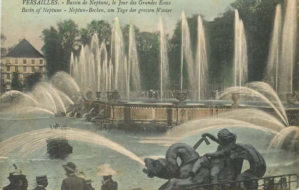 Versailles - Bassin de Neptune, der Tag der Großen Wasser - Vorderseite